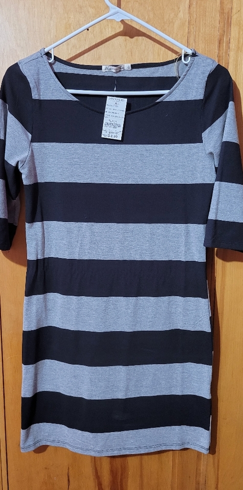 Discovery stripped dress